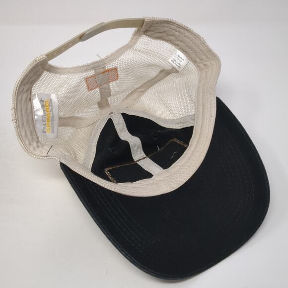 STIHL Leather Patch Snapback Trucker Hat Black One Size Mesh Back - Picture 7 of 10